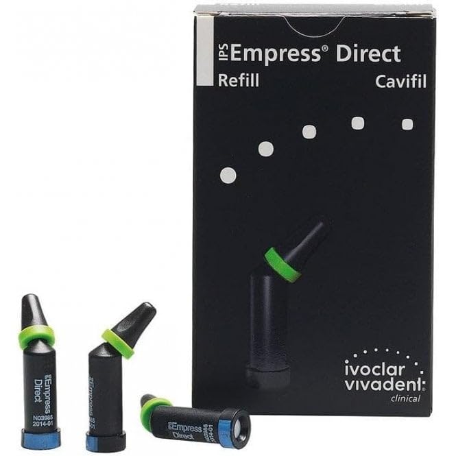 Ivoclar Vivadent 627284 IPS Empress Direct Light-Curing Nanohybrid Composite 0.2 g Cavifil Refill, BL Enamel Shade (Pack of 10)
