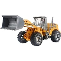 MIXEL Remote Control Excavator Truck, JH 75-5 1/30 27MHZ 5CH Construction Bulldozer Toy, Sand Digger, Vibrant Colour, Durable Construction, Fun And Interactive Toy, Promote Motor Skills