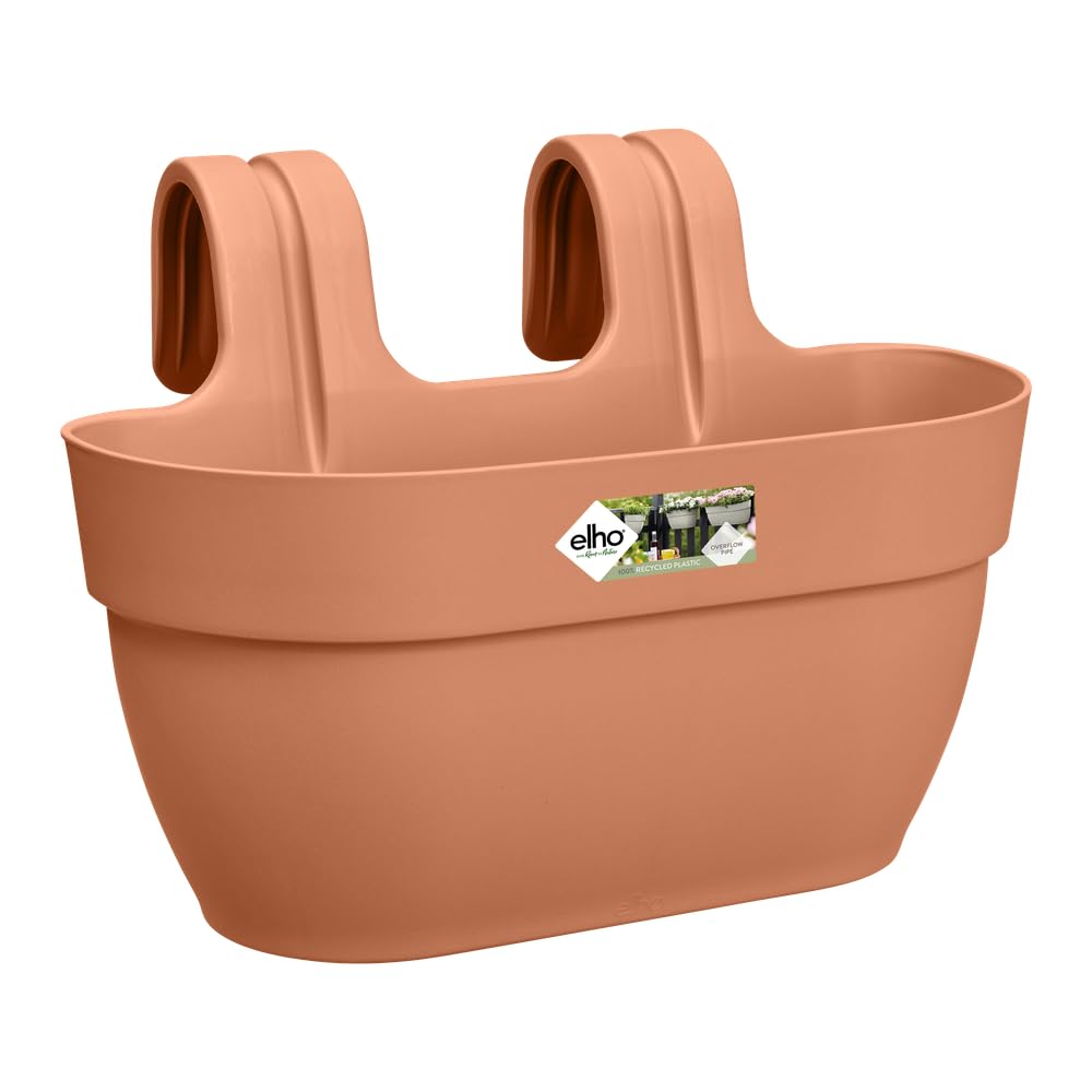 elho Vibia Campana Easy Hanger M 36 - Planter for Balcony & Outdoor - Ø 36.0 x H 26.5 cm - Brown/Terra