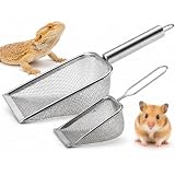 Journdream 2pcs Sandsieb aus Rostfreiem Edelstahl Set für Hamster Sand