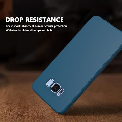 Image of for Samsung Galaxy S8 Case Dark Blue, Scratch Resistant with Soft Touch, Slim Thin Phone Cover for Samsung Galaxy S8