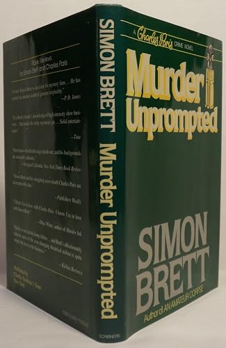 Murder Unprompted: A Charles Paris Mystery 0684176599 Book Cover
