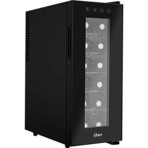 Adega 12 Garrafas Touch Control, Preto, Bivolt, Oster