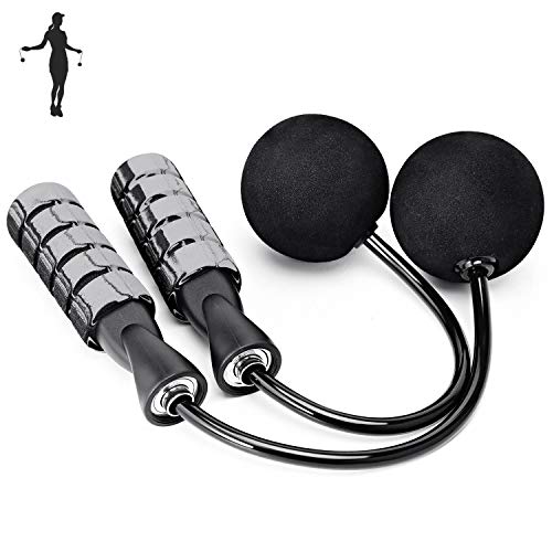 APLUGTEK Jump Rope, Training Ropeless Skipping Rope for Fitness, Cordless Jumping Rope for Indoor and Outdoor Adjustable Weighted Jump Rope Workout for Men, Women, kids