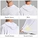 LOOGU Men's UPF 50+ Sun Protection Hoodie Shirt Long Sleeve Lightweight, Rash Guard SPF T-Shirts for Fishing Hiking White