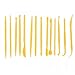 14pcs Plastique Clay Set Sculpting Wax Sculpture Outils De Poterie Sculpture Sculpture Shaper Polymère Outils De Modélisation d'argile Jaune