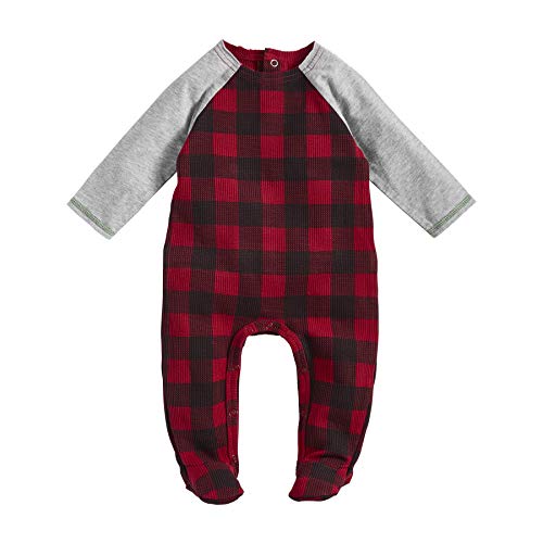 Mud Pie Baby Boys' Reindeer My First Sleeper, Red, 3-6 Months