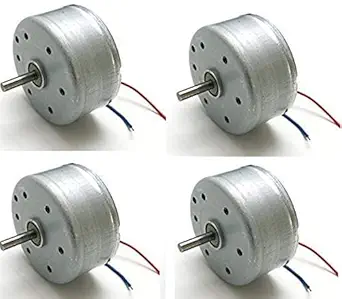 S P Mini Generator Electric DC Motor with Wire for DIY Toys (Multicolor) - Pack of 3