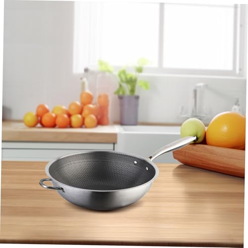 Wok de Acero Inoxidable con Mango Dobles y Diseño Hexagonal miniatura 5