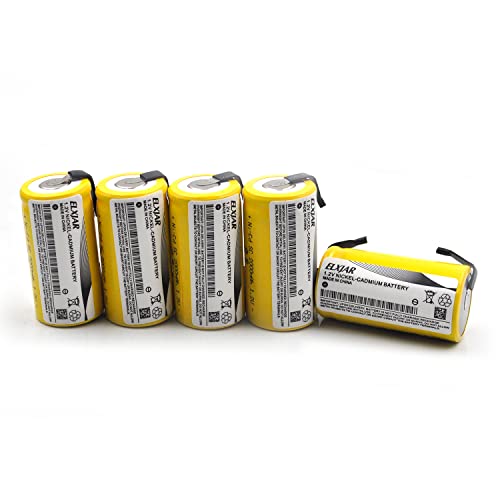 Yutsujo (5-Pack) Sub C 1.2V 2000Mah Ni-Cd Sc Rechargeable Battery For Power Tools (With Tabs) #TOP6