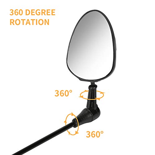 image for Brynnl 2 Pack Bike Helmet Mirror, 360 Degree Adjustable Bicycle Rear V