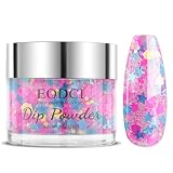 EODCI Dipping Powder, 1 Oz Dipping Nagelpulver, Pink Dip Pulver Nagel Dipping Puder French Nagelkunst Starter Maniküre für Salon DIY & Hause Nagelpuder Spiegelpulver