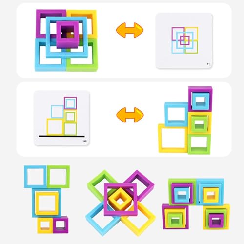 Jeu de réflexion et blocs de construction pour stimuler la concentration