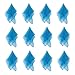 Larcele 12pcs Juggling Silk Dance Scarves for Magic Tricks Performance Props Accessories 24 by 24 Inches WDSJ-02 (Blue)