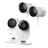 YI Outdoor Camera 2pc and Indoor Camera 2pc Bundle