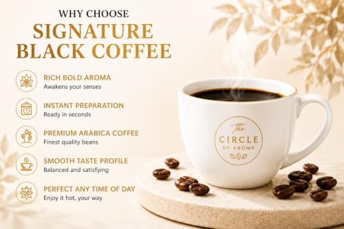Image of Signature Combo of Instant Black Coffee & Irish Mocha | Premium Dark Roast Instant Coffee | Rich Aroma & Smooth Taste | 50g Each | Cafe Style Coffee Combo for Home & Office