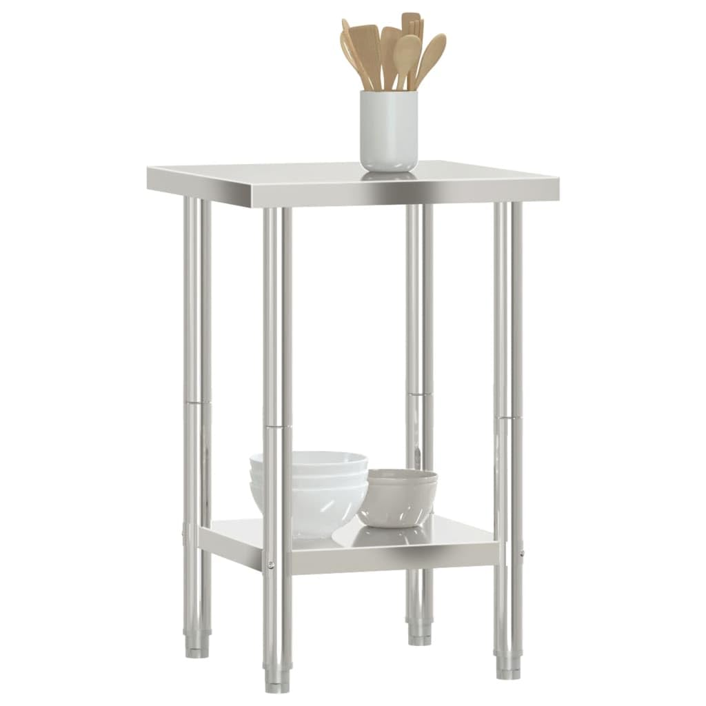 SKM Kitchen Work Table 55x55x85 cm Stainless Steel (Weight-10KG)