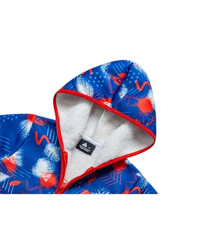 Image of V VALANCH Toddler Fleece Jacket Boys Girls Zip Up Hoodie Sweatshirt