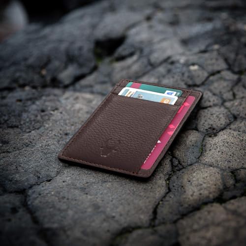 Image of WildHorn Leather Card Holder for Men & Women (Brown)