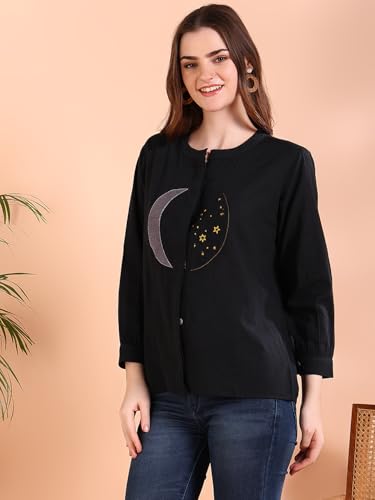 Image of Maaesa Tie-Dye Crepe Loose Fit Shirt