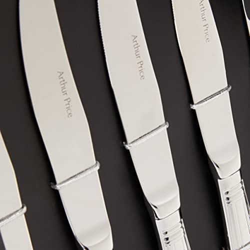 Arthur Price Classic Kings Set of 6 Steak Knives, Silver - Image 4