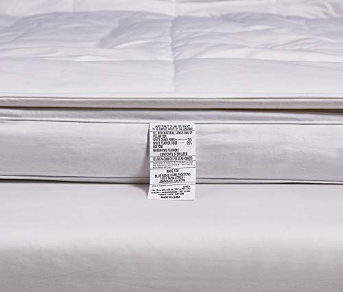 Kathy Ireland KI706702 233 Thread Count 3 Inch White Down Fiber Top Featherbed Mattress Topper- thumb #2