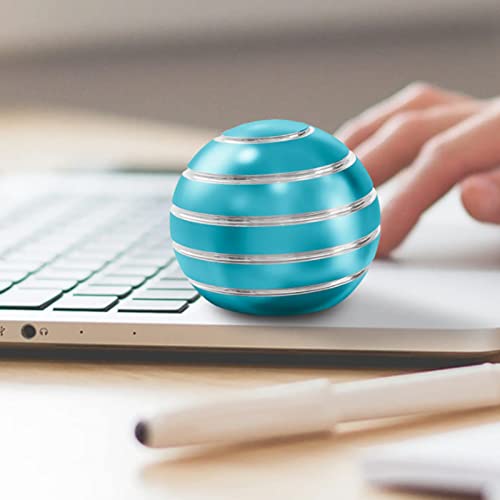 Kinetic Desk Toy Ball, Fidget Spinner Ball For Adults For Office, Optical Illusion Toys For Anxiety Adhd Add Edc (Light Blue) #TOP3