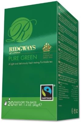 Ridgways Pure Green Tea Fair Trade Certified, 20-count