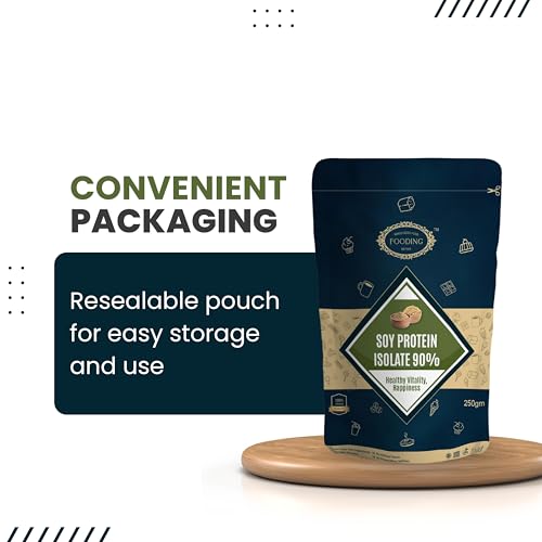 Image of Soy Protein Isolate 90% Powder - 1KG | Vegan, Plant-Based Protein | Non-GMO Formulation | Unflavored