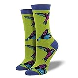 Socksmith Women's Novelty Crew Socks, Whales on Bermuda Blue, Medium