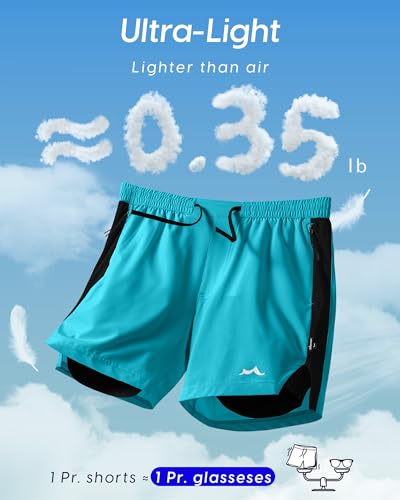Image of maamgic Men's Athletic Running Shorts with Liner Ultra Lightweight Workout Shorts 5 inch / 7 inch