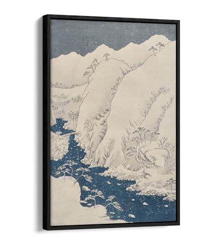 Toile Kiso Utagawa Hiroshige grand format pour une ambiance salon zen