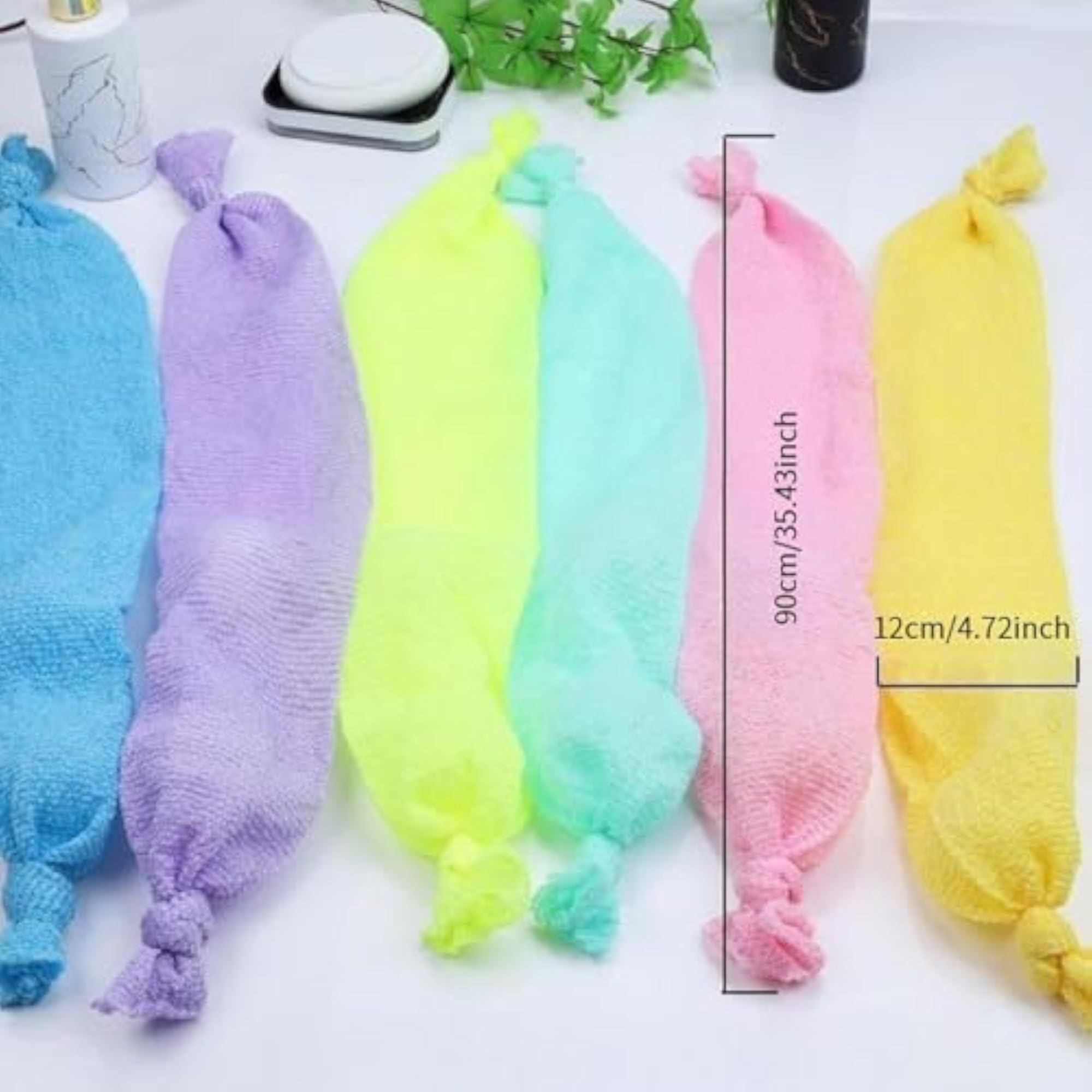 Back Scrubber Towel Exfoliator for Shower Body Wash Cloth