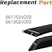 DIMEANI Windshield Pillar Trim Molding Compatible with Hyundai Veloster 2012 2013 2014 2015 2016 2017 Window A Pillar Trim Driver Side & Passenger Side Replace 861702V000 861802V000