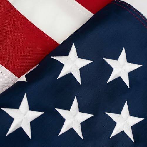 TOPFLAGS American Flag 2x4 Heavy Duty Outdoor US Flags 250th Anniversary USA Banner with Embroidered Stars Sewn Stripes & Brass Grommets Fade Resistant