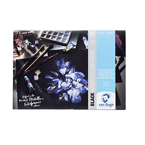 Van Gogh GRT9417002 Cojín de papel de acuarela negra, tamaño A4 Cover