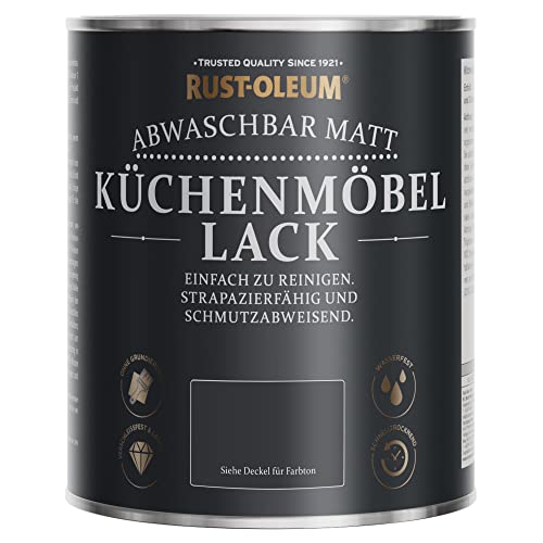 Rust-Oleum Küchenmöbellack in mattem Finish - Schwarzer Sand 750ml
