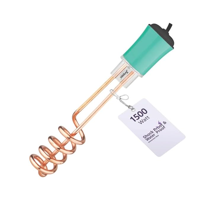 Turbo-Heat Pro Water Heater, 1500W, Quick Heat Technology, Corrosion-Free Nickel Rod, Shock Proof