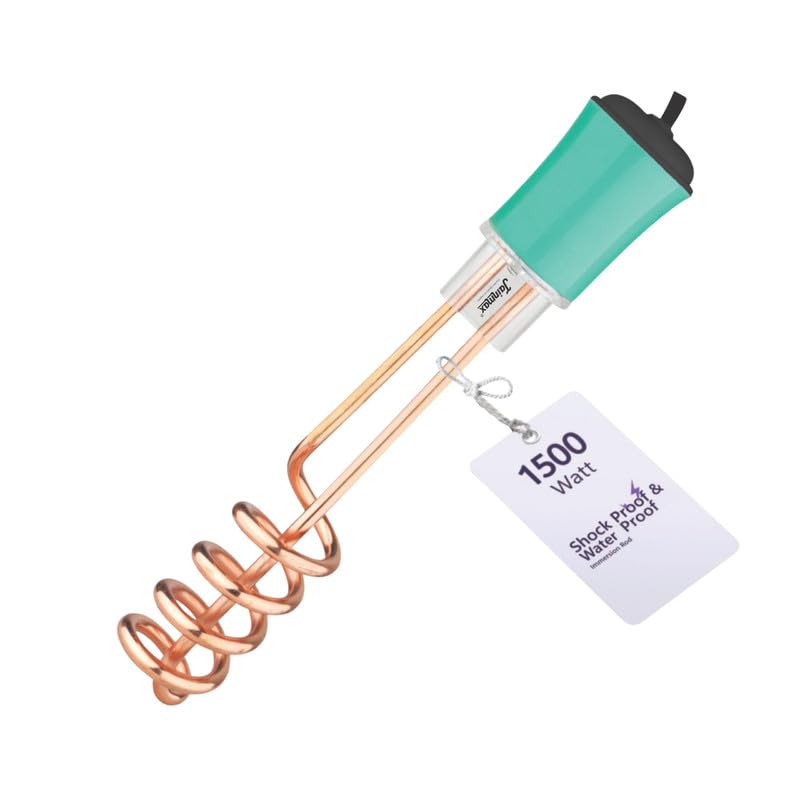 Jainmax Turbo-Heat Pro Water Heater, 1500W, Quick Heat Technology, Corrosion-Free Nickel Rod, Shock Proof