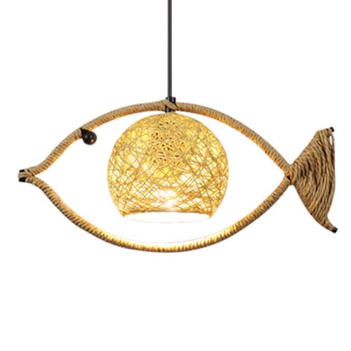 Lustre en corde de chanvre pour créer un cocon chaleureux et poétique chez vous