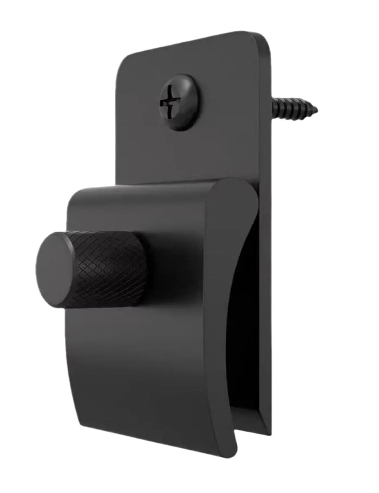Clips de pared de metal negros para mantas y tapices colgados en casa kit de 4 unidades con tornillos