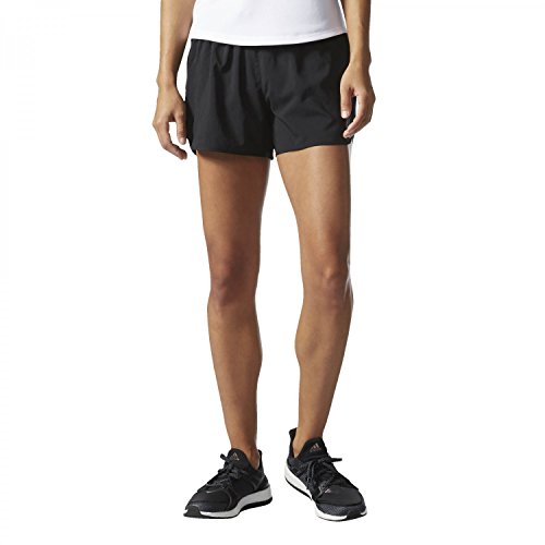 Short adidas Response femme noir pour courir en ville et s'entraîner au parc