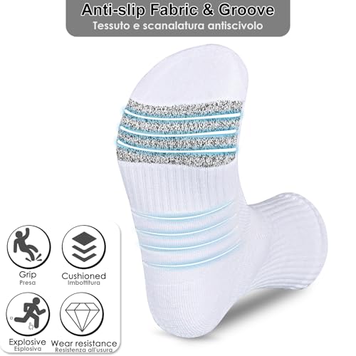 6-Pair Cushion Sports Socks Men Women Running Sock Breathable Anti-blister Tennis Hiking Cycling Basketball3