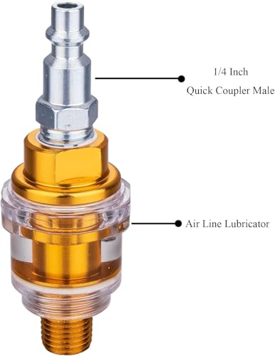 Image of Xingehyd Air Hydraulic Pump 10,000 PSI 10 Ton Porta Power Hydraulic Air Foot Pump Control Lift with Air Line Lubricator Yellow