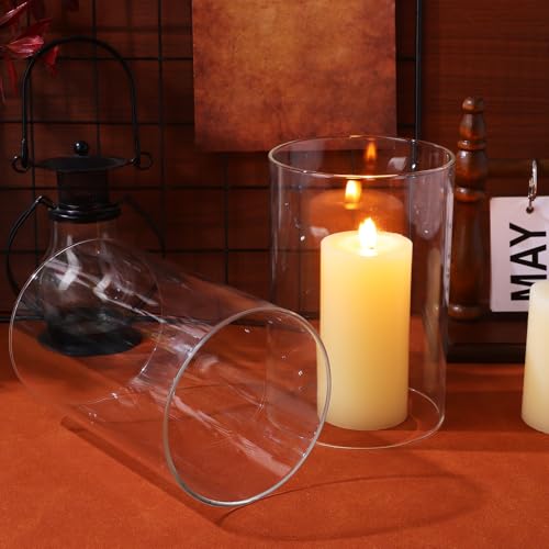 Abat-Jour pour Bougies en Verre Transparent Haute Qualité - 5