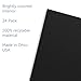 Flipside Products 18”x 48” Black Study Carrel, Privacy Boards, Student Privacy and Focus Booth for The Classroom, Desk Divider Cubby for Tests, Made in USA - 24 Pack