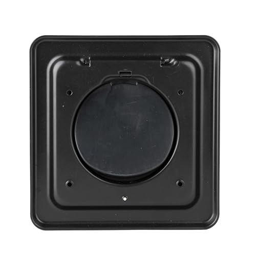 Image of NO-PEST VENT Dual Door Dryer Vent Cover 4 Inch Outdoor, Made in USA, Highest UV-Resistant Plastic, No Lint-Collecting Screen (Onyx, 4 inch Metal Vent No Collar)