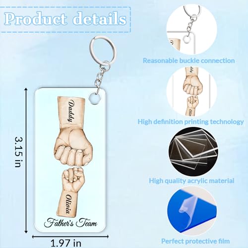 Custom Keychain with Picture,Personalized Acrylic Photo Keychain with Personal Portrait,Personalized Gifts for Women Men Kids - Image 5