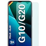 moex für Nokia G10/G20 Schutzfolie Bildschirmschutz Folie Ultra-klar HD 0,2 mm kompatibel mit jeder Hülle, Anbringen ohne Blasen, Handyfolie Extra Kratzfest, FlexProtect 3 Stück