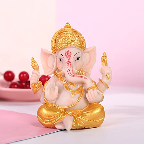 Estatua de Ganesh para Auto Decoración Feng Shui Elefante miniatura 3